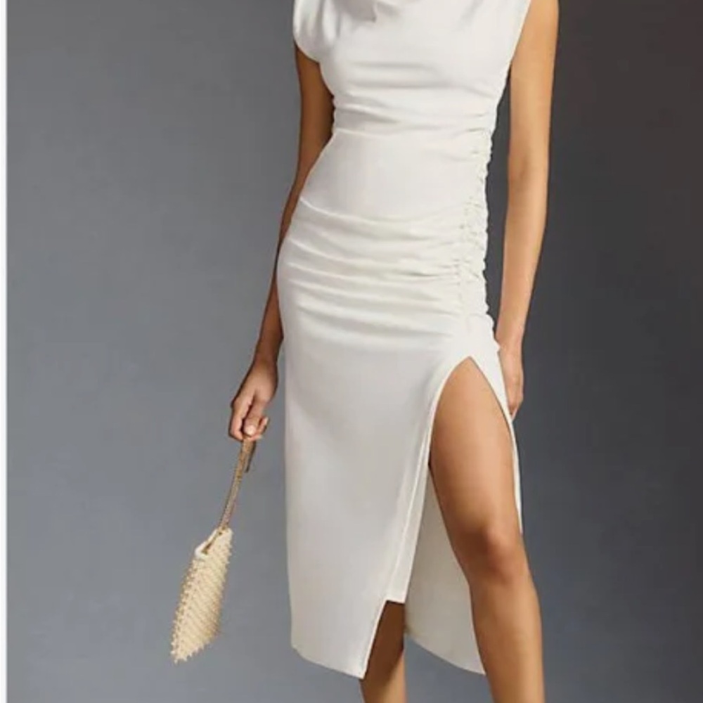Anthropologie Maya White Sleeveless Dress